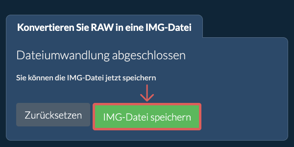 IMG Datei speichern