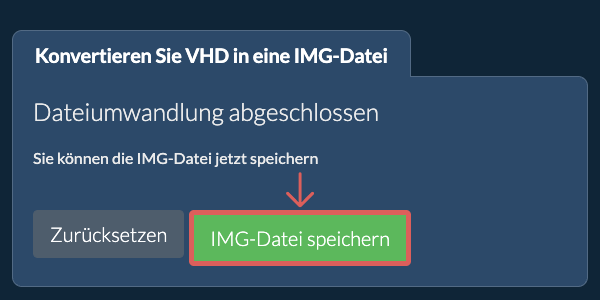 IMG Datei speichern