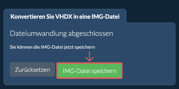 IMG Datei speichern