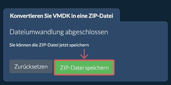 ZIP Datei speichern