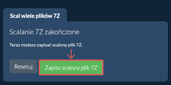Zapisz plik ZIP
