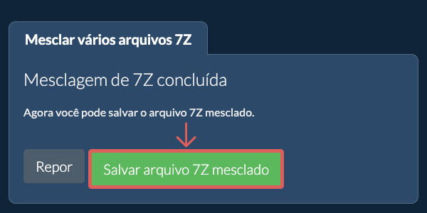 Guardar ficheiro ZIP