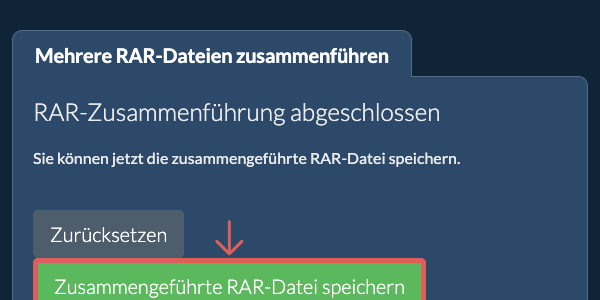ZIP Datei speichern
