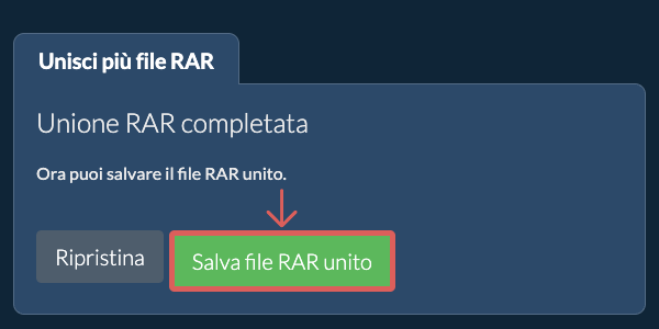 Salva file ZIP