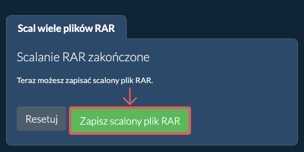 Zapisz plik ZIP