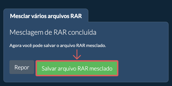 Guardar ficheiro ZIP