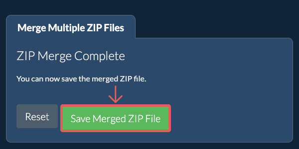 Save ZIP File