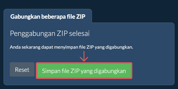 Simpan File ZIP