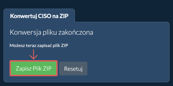 Zapisz plik ZIP