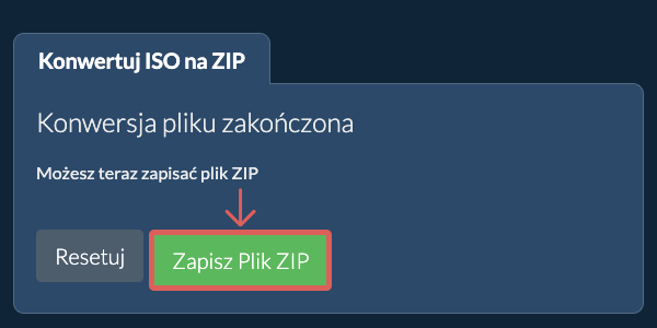 Zapisz plik ZIP