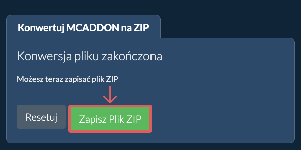 Zapisz plik ZIP