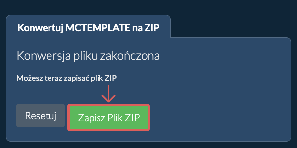 Zapisz plik ZIP