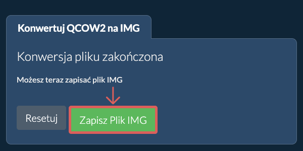 Zapisz plik IMG