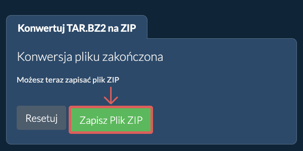 Zapisz plik ZIP