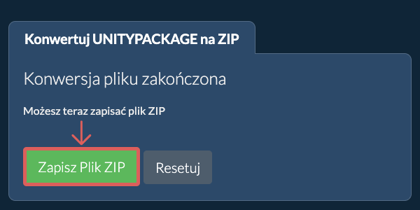 Zapisz plik ZIP
