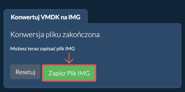 Zapisz plik IMG