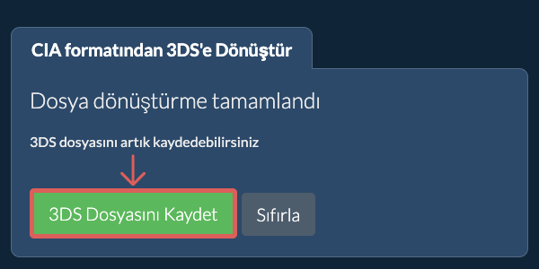 3DS Dosyasını Kaydet