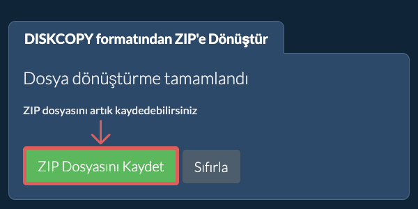 ZIP Dosyasını Kaydet