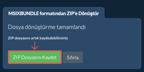ZIP Dosyasını Kaydet