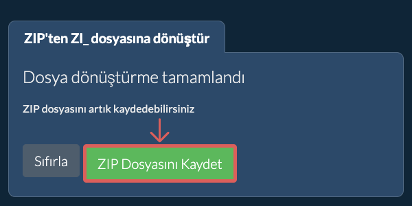 ZI_ formatına dönüştür
