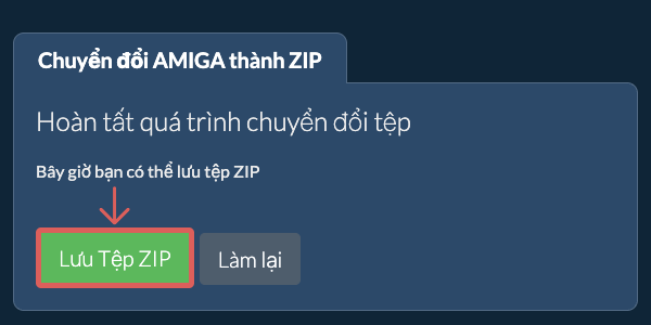 Lưu tệp ZIP