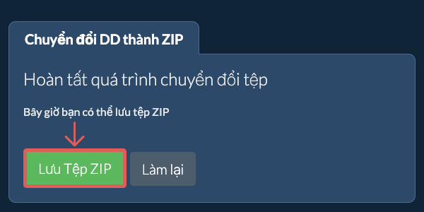 Lưu tệp ZIP