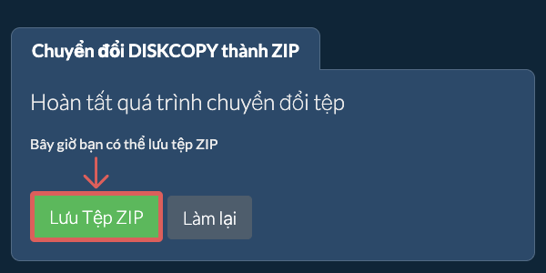 Lưu tệp ZIP