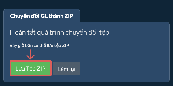 Lưu tệp ZIP