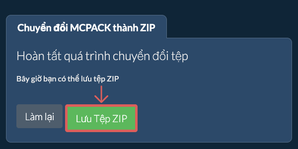 Lưu tệp ZIP
