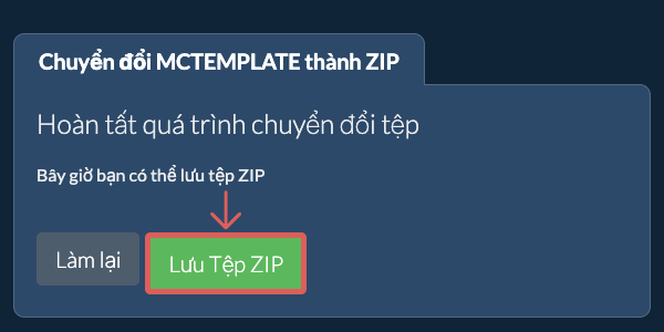 Lưu tệp ZIP