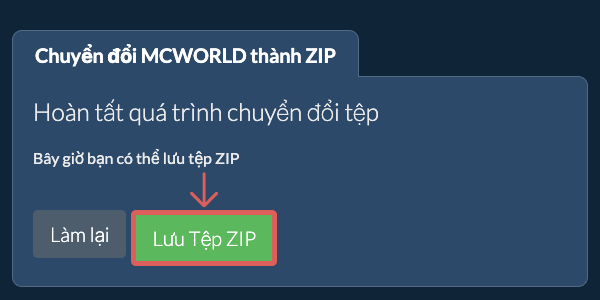 Lưu tệp ZIP