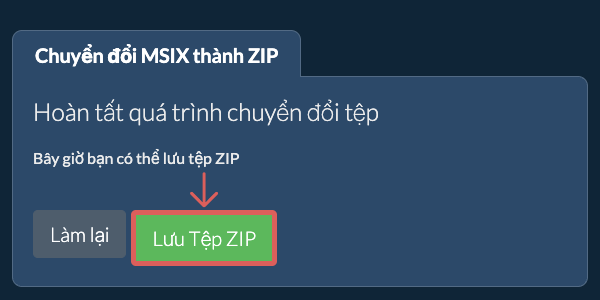 Lưu tệp ZIP