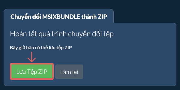 Lưu tệp ZIP