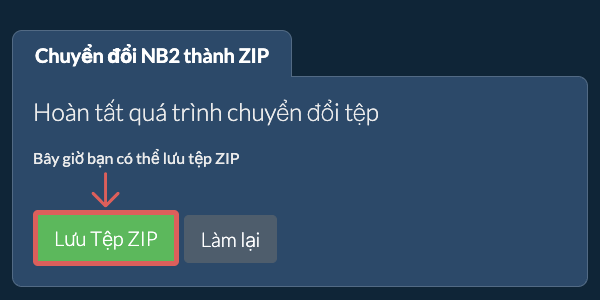 Lưu tệp ZIP