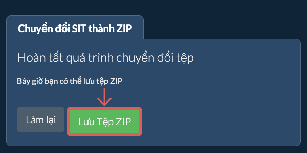 Lưu tệp ZIP