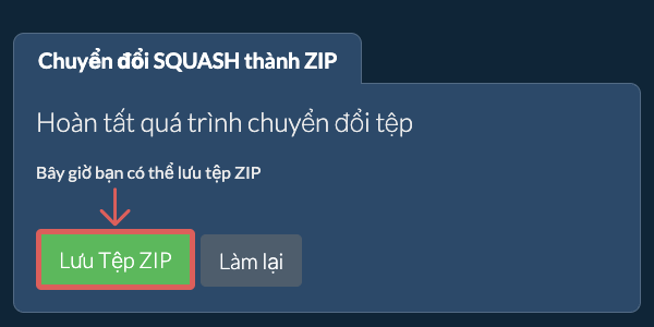 Lưu tệp ZIP