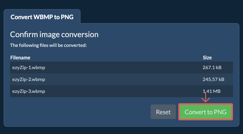 Convert to PNG