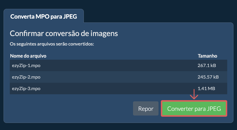 Converter para JPEG