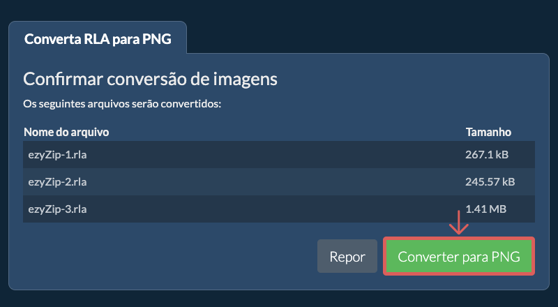 Converter para PNG