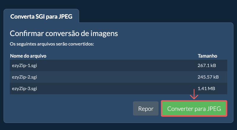 Converter para JPEG