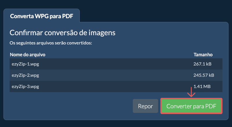 Converter para PDF