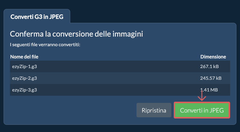 Converti in JPEG