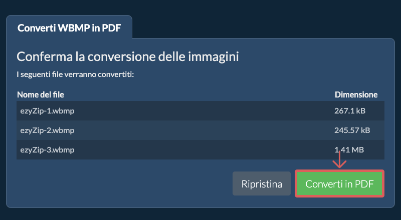 Converti in PDF