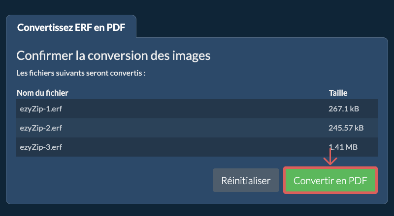 Convertir en PDF