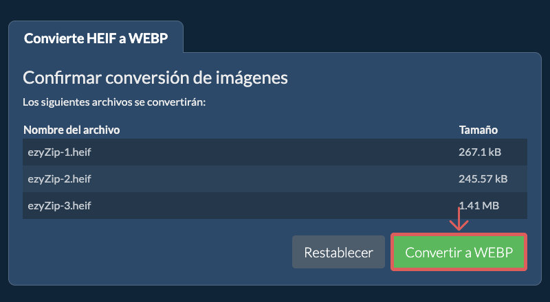 Convertir a WEBP