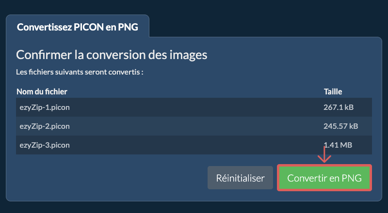 Convertir en PNG