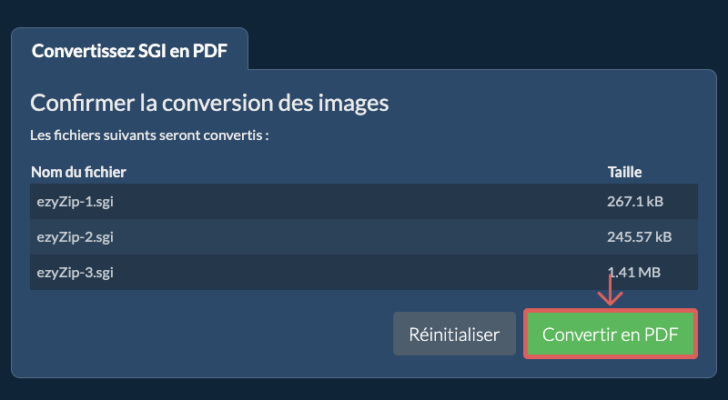 Convertir en PDF