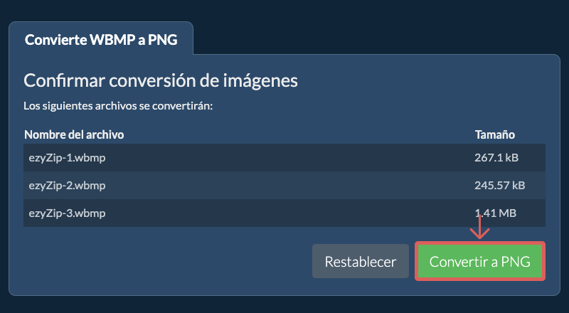 Convertir a PNG