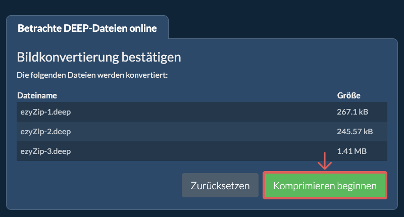 Konvertiere zu PNG