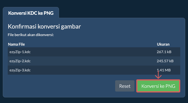 Konversi ke PNG